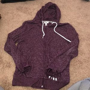 PINK purple zip up